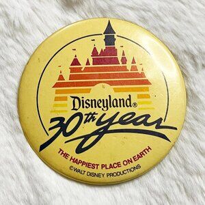 🔮 5/$25 Vintage Disney Disneyland 30th‎ Year Pin